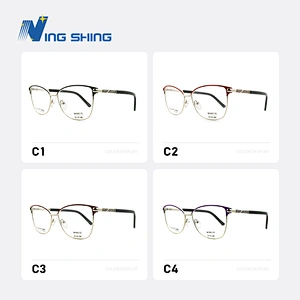 2020 New Arrival Glasses Optical Frame Half Fra Metal Frame Half Rim Designer Clear Lens Eye Glasses Frame oem eyeglasses frames
