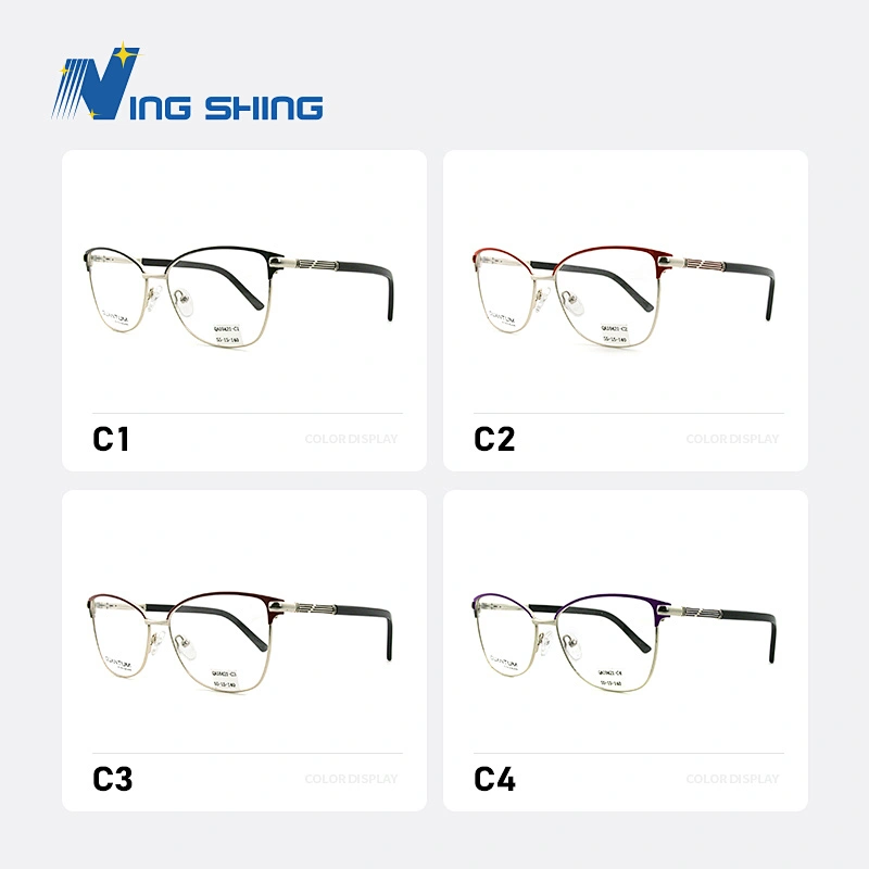 2020 New Arrival Glasses Optical Frame Half Fra Metal Frame Half Rim Designer Clear Lens Eye Glasses Frame oem eyeglasses frames