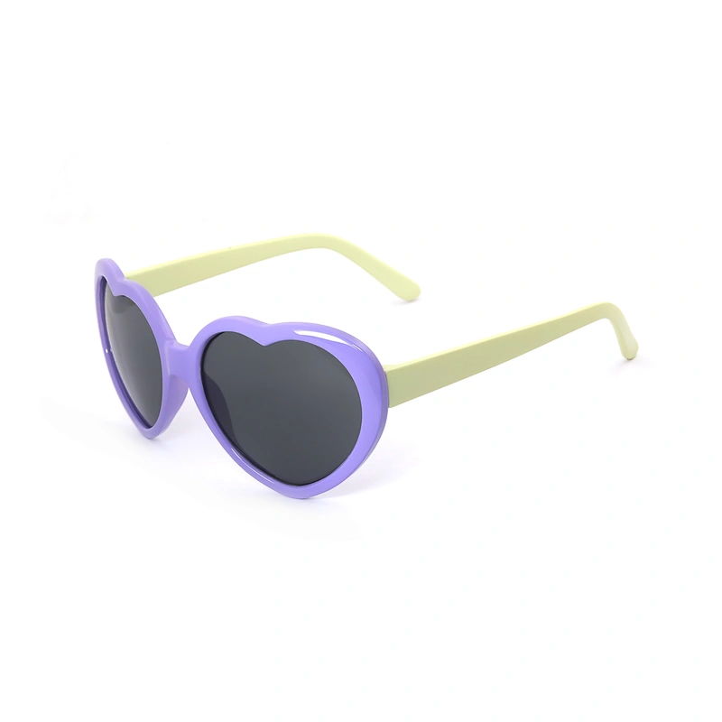 2020 New Product Kids Plastic Heart Shaped Uv400 Sunglasses Sun Glasses