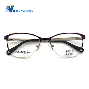 2020 New Arrival Glasses Optical Frame Half Fra Metal Frame Half Rim Designer Clear Lens Eye Glasses Frame oem eyeglasses frames
