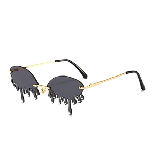 New fashion gorgeous wacky sunglasses celebrity stage show 100 tower tears set diamond sunglasses
