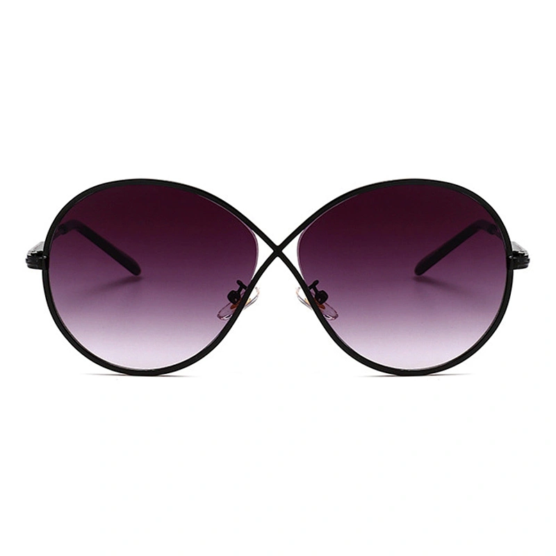 New sunglasses fashion sunglasses round face fashion glasses big frame for ladies