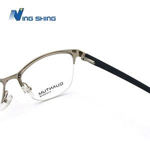 2020 New Arrival Glasses Optical Frame Half Fra Metal Frame Half Rim Designer Clear Lens Eye Glasses Frame oem eyeglasses frames