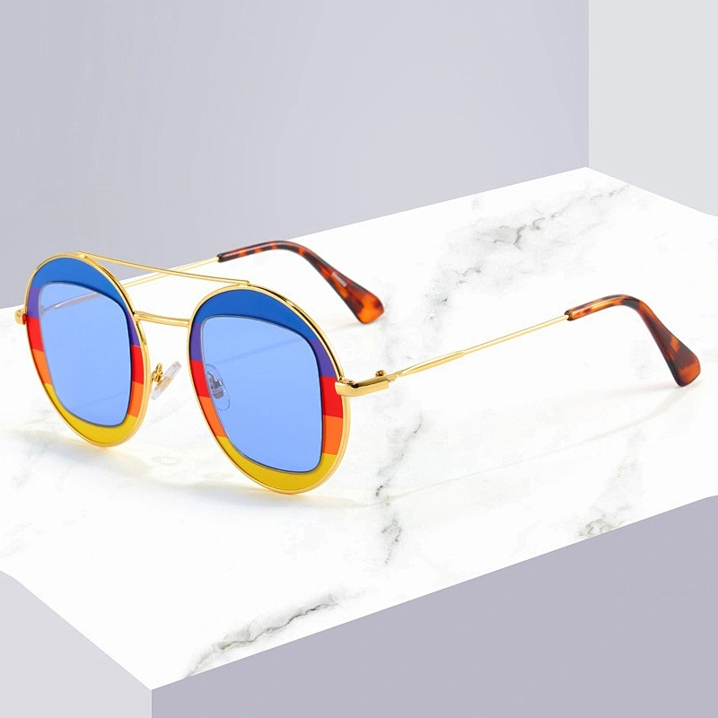 New stylish metallic frame sunglasses for men and women outdoor driving sunglasses