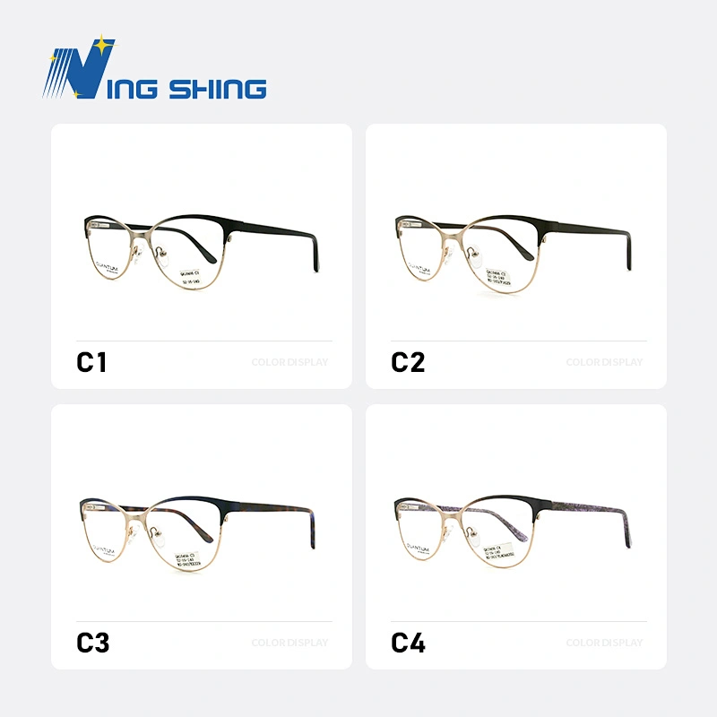 2020 New Arrival Glasses Optical Frame Half Fra Metal Frame Half Rim Designer Clear Lens Eye Glasses Frame oem eyeglasses frames
