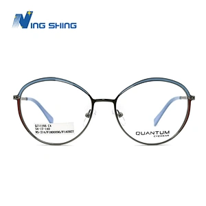 2020 New Arrival Glasses Optical Frame Half Fra Metal Frame Half Rim Designer Clear Lens Eye Glasses Frame oem eyeglasses frames