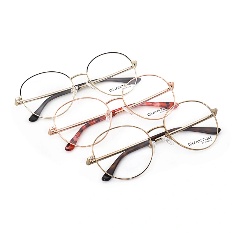 Fashion Designer Frame Women Metal Thin Leg Eye Glass Optical Eyeglasses