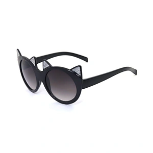 Custom Logo Children's Uv Protection Bling Plastic Sunglasses for Kids