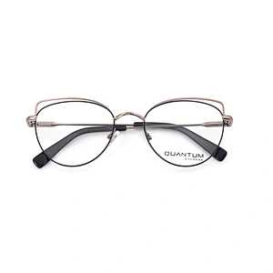 Hot Selling Ladies Metal Full Rim Frame Thin Leg Resin Eye Glasses Optical Eyeglasses