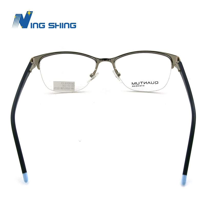 2020 New Arrival Glasses Optical Frame Half Fra Metal Frame Half Rim Designer Clear Lens Eye Glasses Frame oem eyeglasses frames