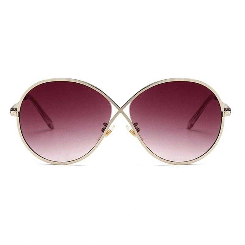 New sunglasses fashion sunglasses round face fashion glasses big frame for ladies