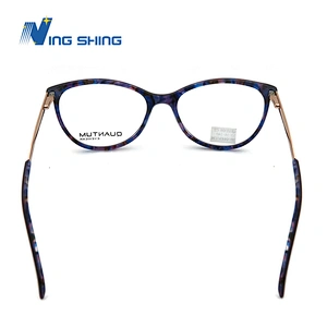 NEW arrival spring hinge design eyeglasses frame handmade acetate eyewear optical glasses spectacle frames metal temple