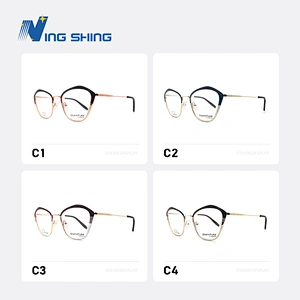 New Arrival Glasses Optical Frame Half Fra Metal Frame Half Rim Designer Clear Lens Eye Glasses Frame oem eyeglasses frames