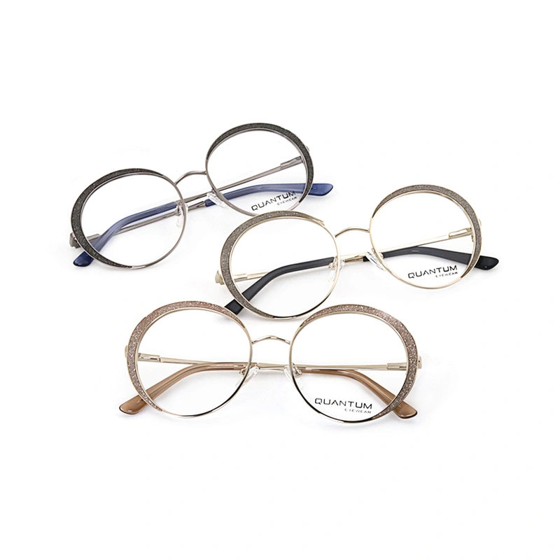 Morden Popular Round Metal Frames Thin Temple Optical Eyeglasses