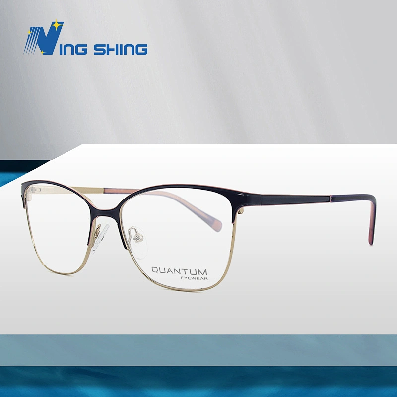 2020 New Arrival Glasses Optical Frame Half Fra Metal Frame Half Rim Designer Clear Lens Eye Glasses Frame oem eyeglasses frames