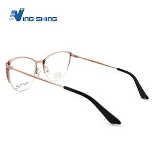 2020 New Arrival Glasses Optical Frame Half Fra Metal Frame Half Rim Designer Clear Lens Eye Glasses Frame oem eyeglasses frames