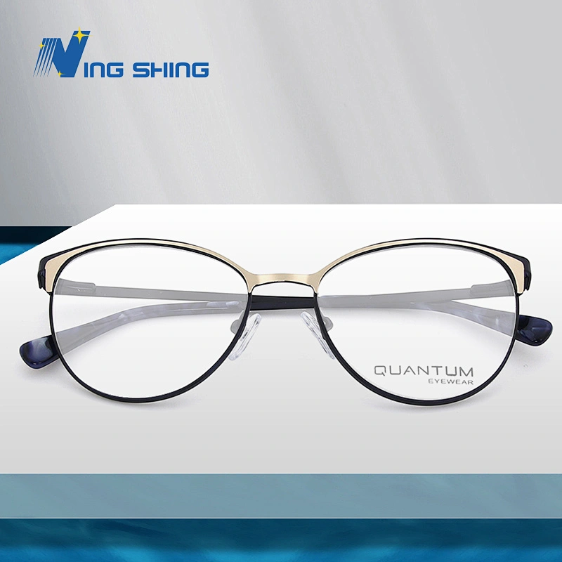 2020 New Arrival Glasses Optical Frame Half Fra Metal Frame Half Rim Designer Clear Lens Eye Glasses Frame oem eyeglasses frames