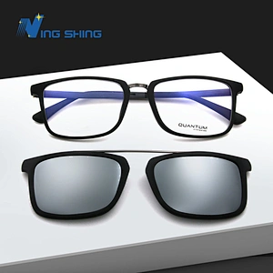 2019New model optica frame spectacles frame magnetic clip-on optics frames occhiali sunglasses occhiali da vista