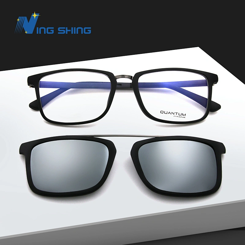 2019New model optica frame spectacles frame magnetic clip-on optics frames occhiali sunglasses occhiali da vista