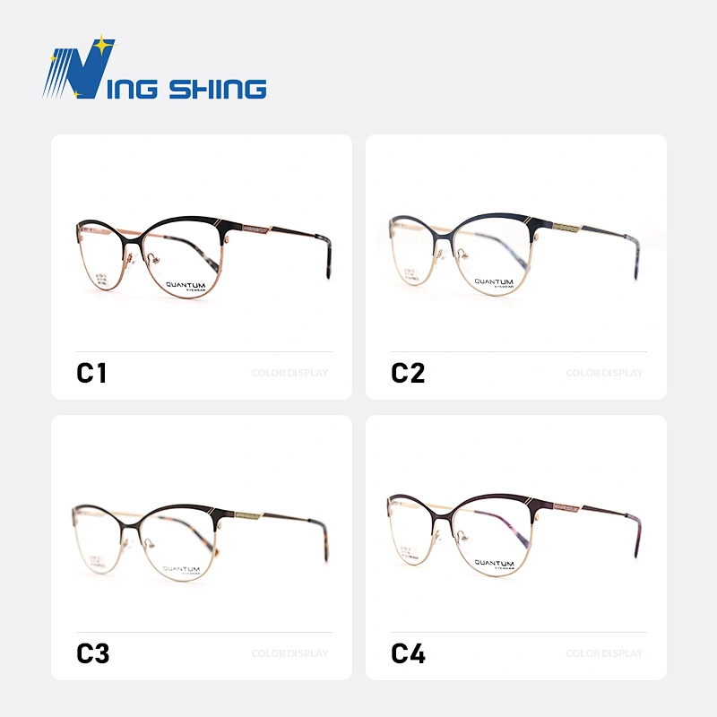 2020 New Arrival Glasses Optical Frame Half Fra Metal Frame Half Rim Designer Clear Lens Eye Glasses Frame oem eyeglasses frames