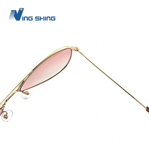 2020 New arrival eyeglasses eyewear Fashion frames pilot Ladies Sunglass metal frame and coated lens