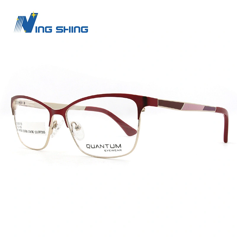 New Arrival Glasses Optical Frame Half Frame Metal Frame Half Rim Designer Clear Lens Glasses Frame oem eyeglasses frames