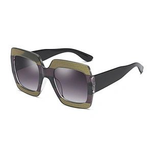 New fashion sunglasses Europe and the United States pattern pattern pattern fashionable ladies sunglasses big frame sunglasses