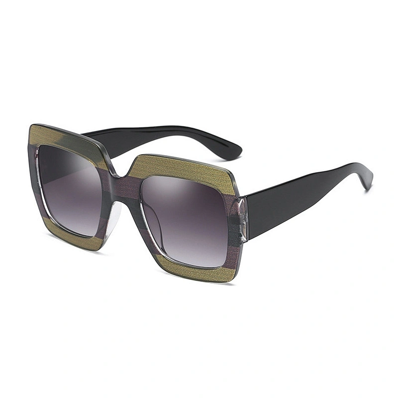 New fashion sunglasses Europe and the United States pattern pattern pattern fashionable ladies sunglasses big frame sunglasses