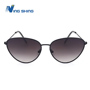 2020 New arrival eyewear eyeglasses Fashion cat eye frames Ladies Sunglass metal frame and coated lens