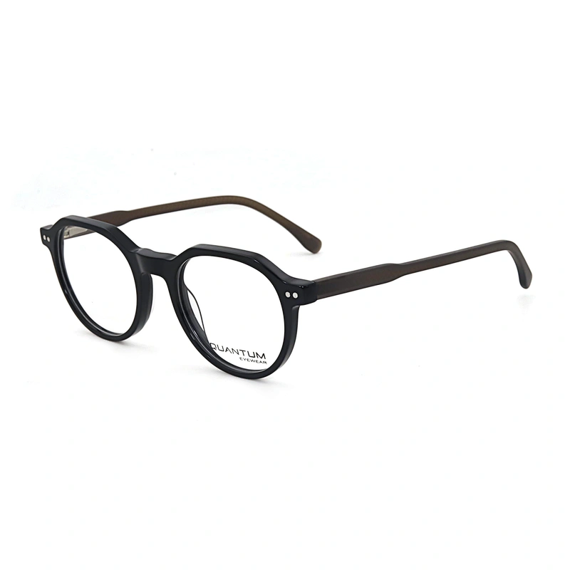 Fashion Designer Stock Unisex Round Acetate Material Optical Frames Glasses Eyeglasses