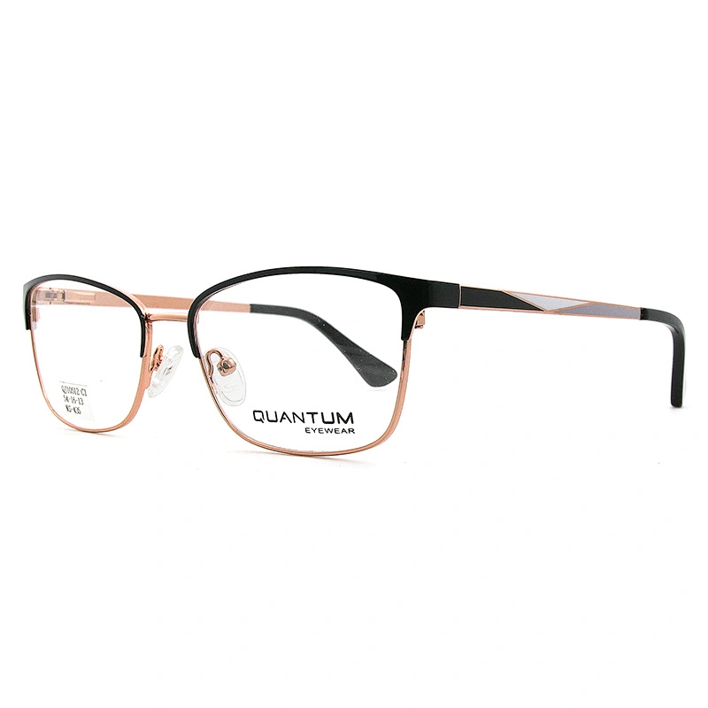 New Arrival eyeglasses Optical Frame Half Metal Frame Half Rim Designer Clear Lens Glasses Frame oem eyewear