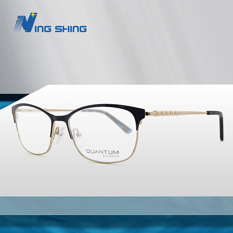 2020 New Arrival Glasses Optical Frame Half Fra Metal Frame Half Rim Designer Clear Lens Eye Glasses Frame oem eyeglasses frames