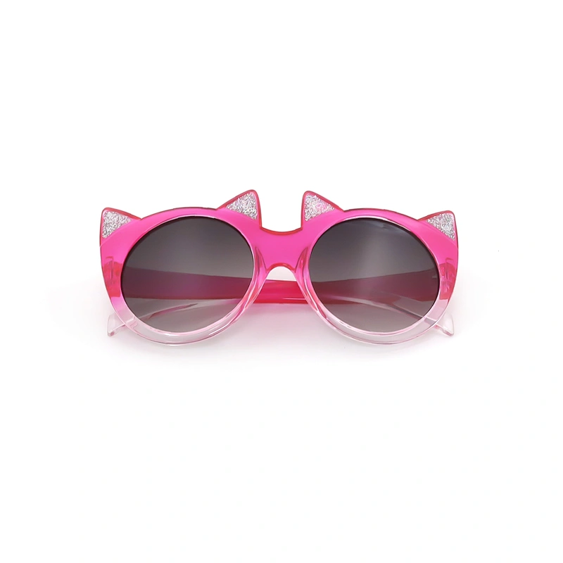 Custom Logo Children's Uv Protection Bling Plastic Sunglasses for Kids