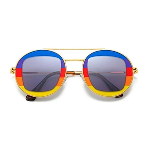 New stylish metallic frame sunglasses for men and women outdoor driving sunglasses