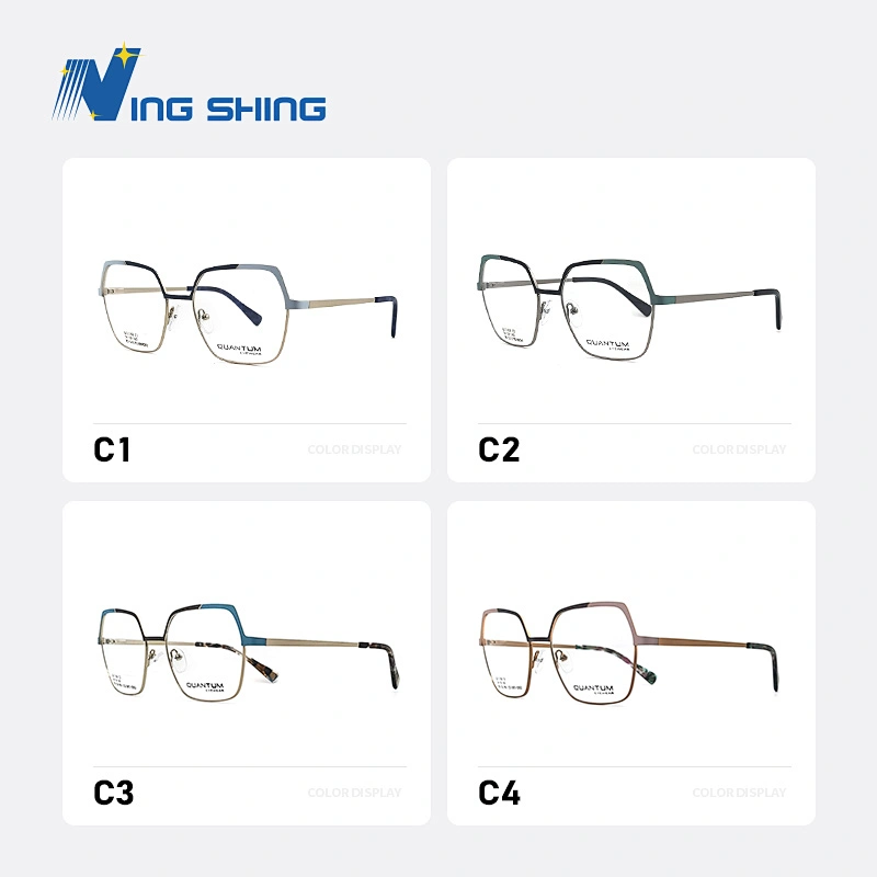 2019 NEW design Individual character color matching eyewear Fine lines  spectacle frame  Alloy Carve optical  glasses colorful