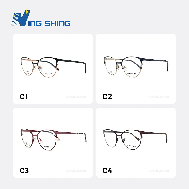 2019 NEW design eyewear Fine lines  spectacle frame  Alloy Carve optical  glasses Ultra-thin metal