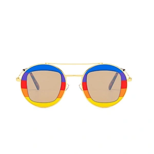 New stylish metallic frame sunglasses for men and women outdoor driving sunglasses