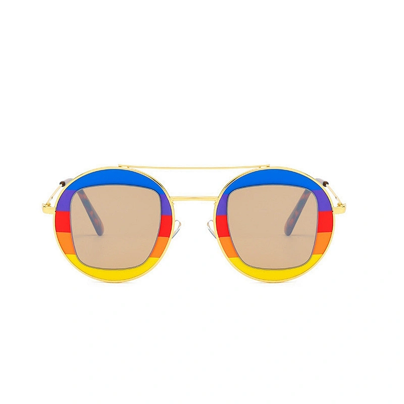 New stylish metallic frame sunglasses for men and women outdoor driving sunglasses
