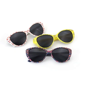 Kids Oversized Retro Full Rim PC UV Protection Sun Glasses Sunglasses