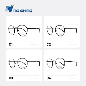 2020 New Arrival Glasses Optical Frame Half Fra Metal Frame Half Rim Designer Clear Lens Eye Glasses Frame oem eyeglasses frames