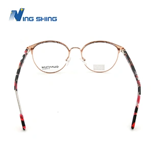 2020 New Arrival Glasses Optical Frame Metal eyewear Half Rim Designer AC Lens oem eyeglasses frames