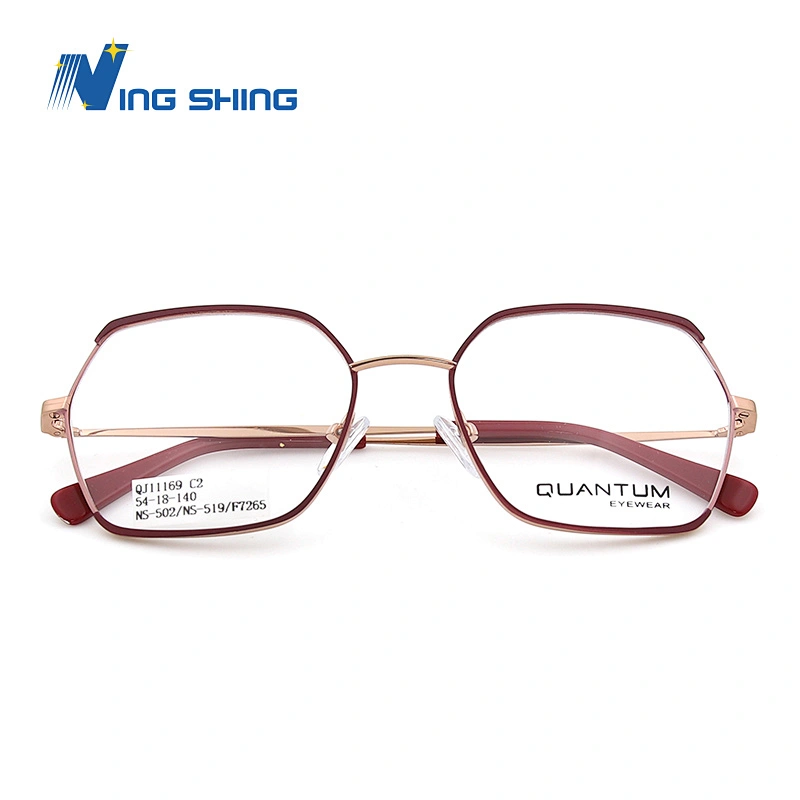 2020 New Arrival Glasses Optical Frame Half Fra Metal Frame Half Rim Designer Clear Lens Eye Glasses Frame oem eyeglasses frames