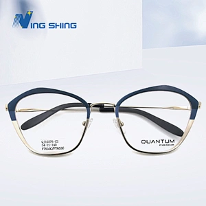 New Arrival Glasses Optical Frame Half Fra Metal Frame Half Rim Designer Clear Lens Eye Glasses Frame oem eyeglasses frames