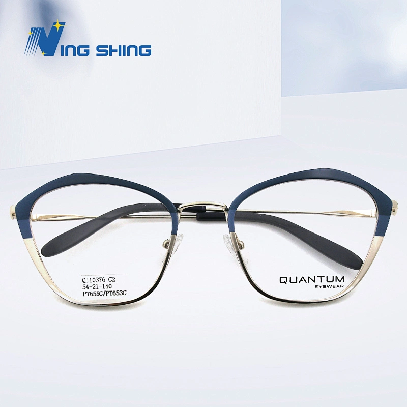 New Arrival Glasses Optical Frame Half Fra Metal Frame Half Rim Designer Clear Lens Eye Glasses Frame oem eyeglasses frames