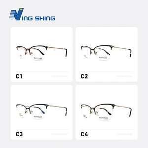 2020 New Arrival Optical frames Metal Half Rim Clear Lens oem eyeglasses frames