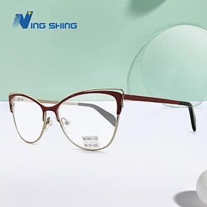 2020 New Arrival Glasses Optical Frame Half Fra Metal Frame Half Rim Designer Clear Lens Eye Glasses Frame oem eyeglasses frames