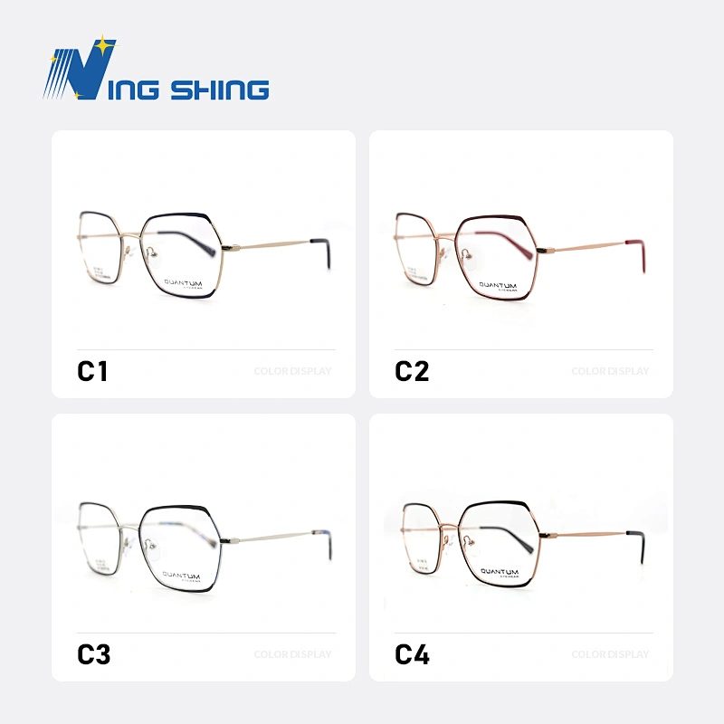 2020 New Arrival Glasses Optical Frame Half Fra Metal Frame Half Rim Designer Clear Lens Eye Glasses Frame oem eyeglasses frames