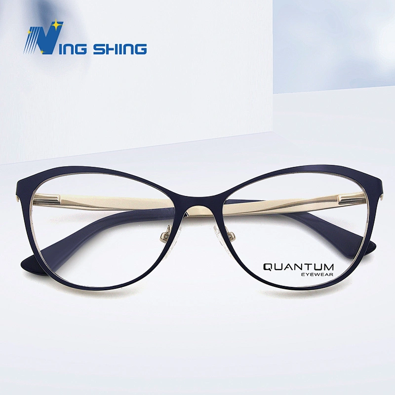 New Arrival eyeglasses Optical Frame Half Metal Frame Half Rim Designer Clear Lens Glasses Frame oem eyewear