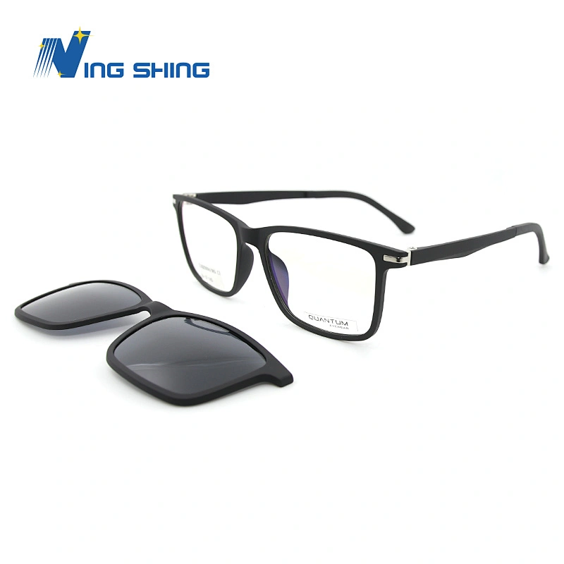 2019New model optica frame spectacles frame magnetic clip-on optics frames