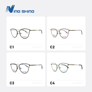2020 New Arrival Glasses Optical Frame Half Fra Metal Frame Half Rim Designer Clear Lens Eye Glasses Frame oem eyeglasses frames